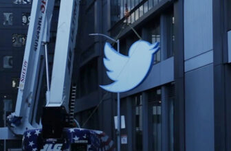 The 560-pound Twitter emblem from its San Francisco headquarters is up for public sale