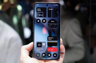 A tiny, playful dot-matrix display screen within the firm’s costliest cellphone but